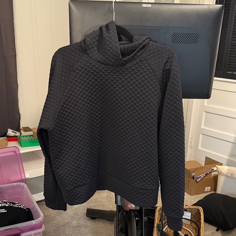 New Balance Quilted Black Hoodie